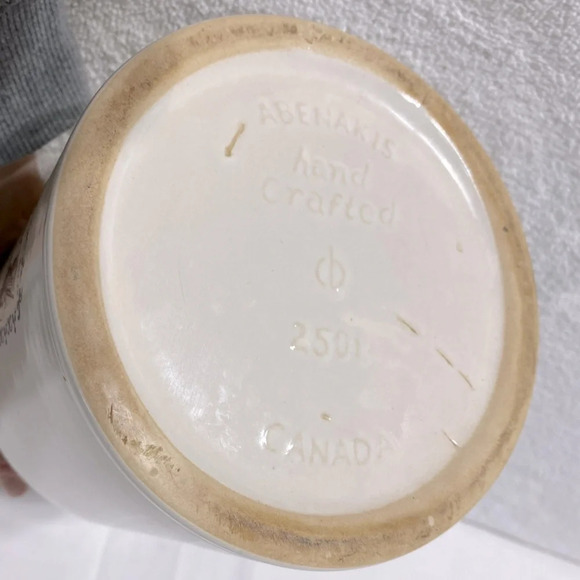 Vintage Ye Old Canadian Crockery Ceramic Abenakis Kitchen Crock Sugar Canister - Picture 9 of 15